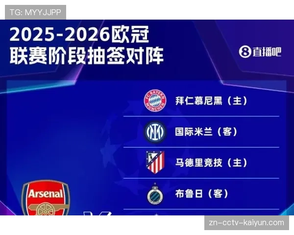 欧冠半决赛次回合：5月5日阿森纳主场迎战马竞，5月6日拜仁主场对阵巴黎